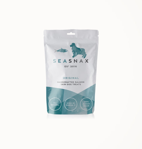 Sea Snax Human Grade Salmon Skin Treats (5 packs x 40g)